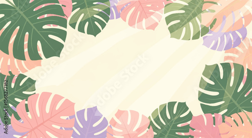 August Tropical Breeze – Sun, Leaves, and Free Space