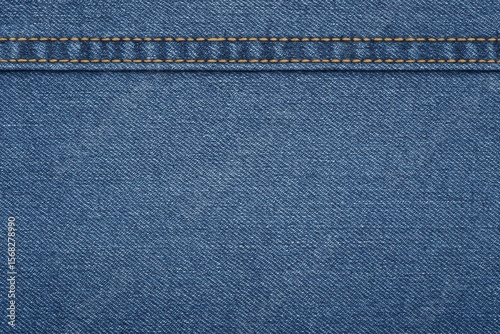 Classic denim jeans texture with seam detail