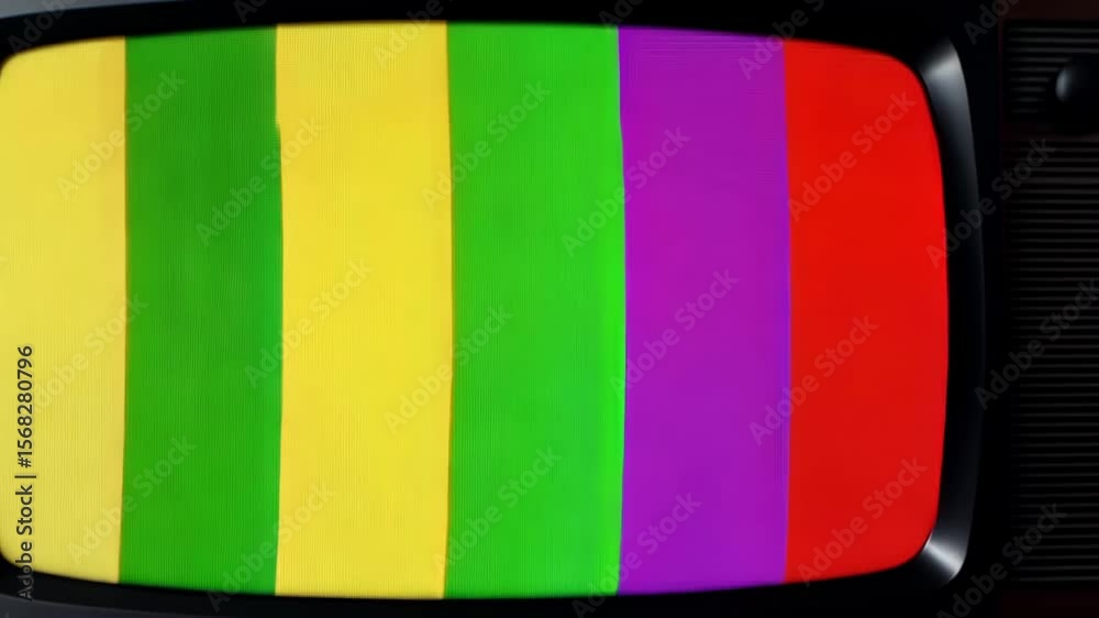 Animation video background static color noise glitch error video damage bad interference and no signal