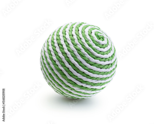 Toy ball for animal isolated on white.