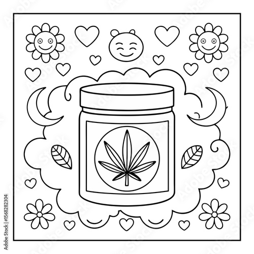 cute girl things coloring book 