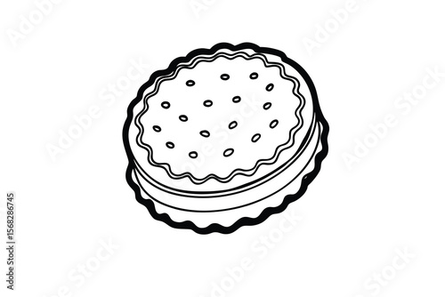 Delicious Sandwich Cookie Silhouette