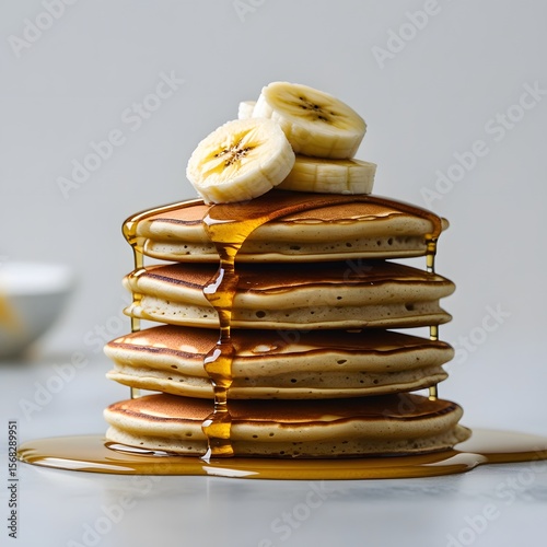 Wallpaper Mural stack of pancakes with chocolate Torontodigital.ca