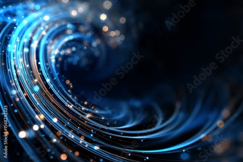 An eye-catching abstract vortex representing modern business dynamics.