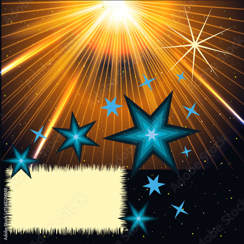 abstract background with stars