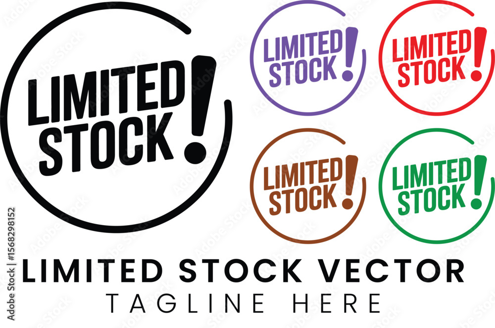 Obraz premium Limited Icons Urgent Sale Promotion Graphics