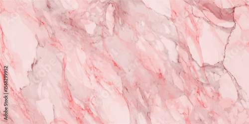 Elegant rose quartz marble texture with swirling veins in shades of pink and blush for luxurious backgrounds