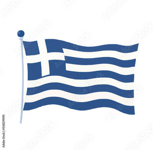 Simplified Greek Flag 