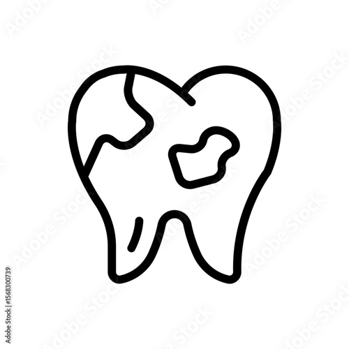 Dirt tooth icon