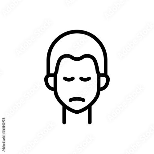 Sad face icon