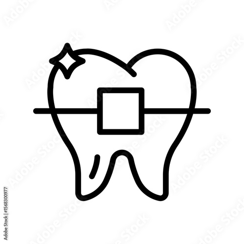Dental braces icon