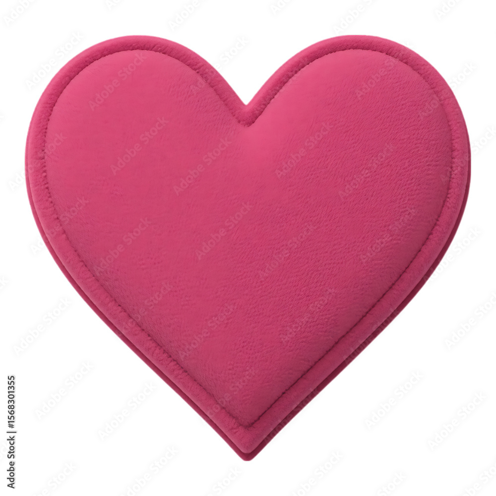 Fototapeta premium Pink Heart-Shaped Sticker