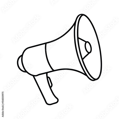 megaphone isolated on white background