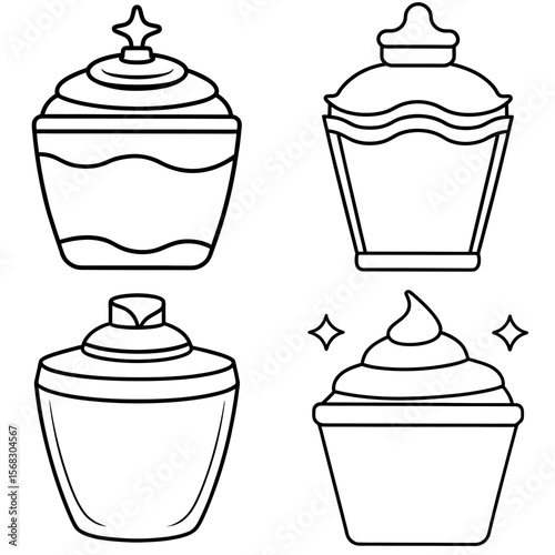  Lotion Bottle Coloring Book Page - Skincare Cosmetic Line Art Illustration for Kids and Adults