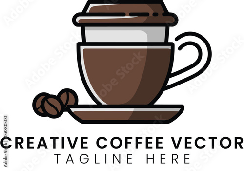 Coffee Cup Illustration of a Coffee Drink