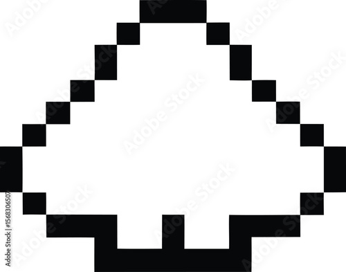 Pixel Art Tree Simple 8-bit Nature Illustration
