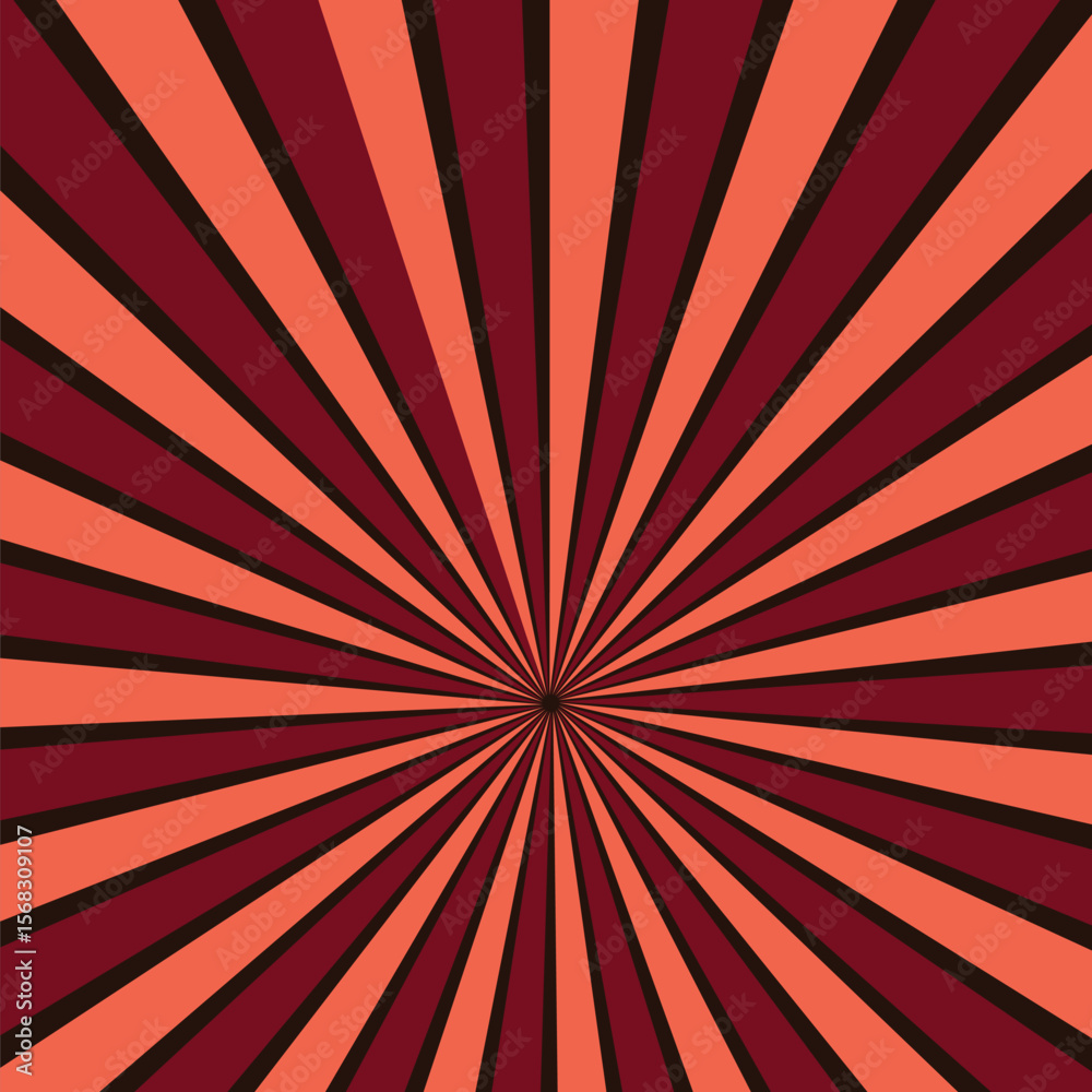 Obraz premium Red color space starburst with grunge textured background