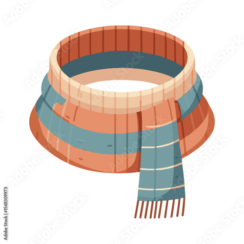 neck scarf illustration design
