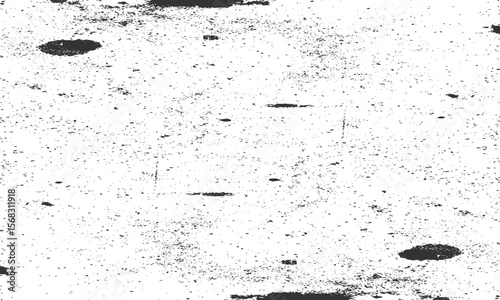 Grainy grunge photo filter background. Black particles, fibers and flecks wallpaper. Vintage rough dirt dotted overlay. Vector sandy gritty template.