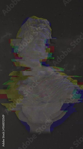 Animation of interference and sculpture over light trails