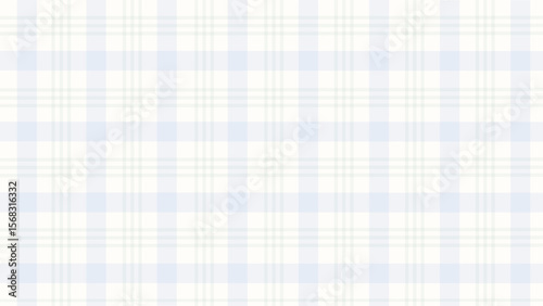 Geometric blue and green plaid print in pastel tones, vector background