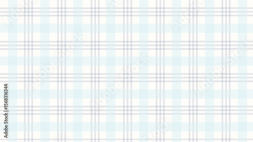 Geometric blue plaid print in pastel tones, vector background