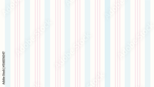 Geometric blue-pink striped print, vector background