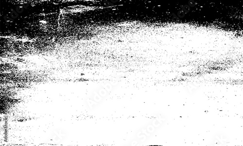 Grainy grunge photo filter background. Black particles, fibers and flecks wallpaper. Vintage rough dirt dotted overlay. Vector sandy gritty template.