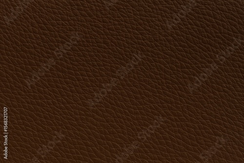 Deep chocolate brown leather with smooth surface