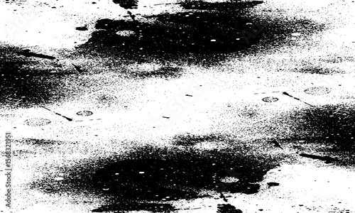 Grainy grunge photo filter background. Black particles, fibers and flecks wallpaper. Vintage rough dirt dotted overlay. Vector sandy gritty template.