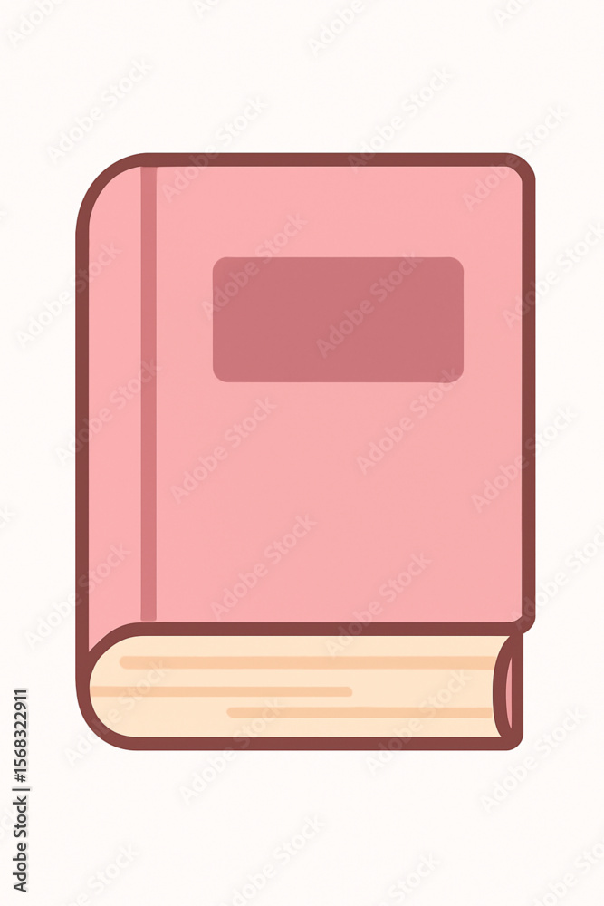 Cute Pink Cartoon Notebook for School or Journaling Cute Pink Cartoon Notebook for School or Journaling