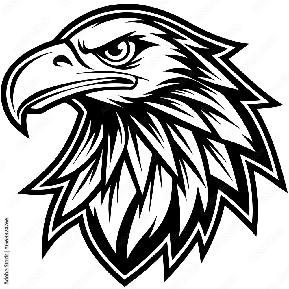 Obraz premium eagle head vector