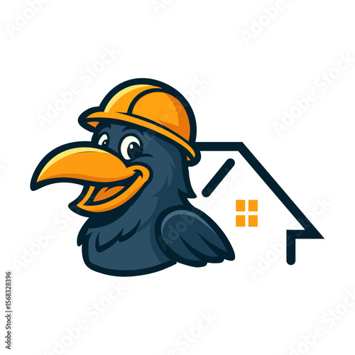 Shoebill Stork logo design