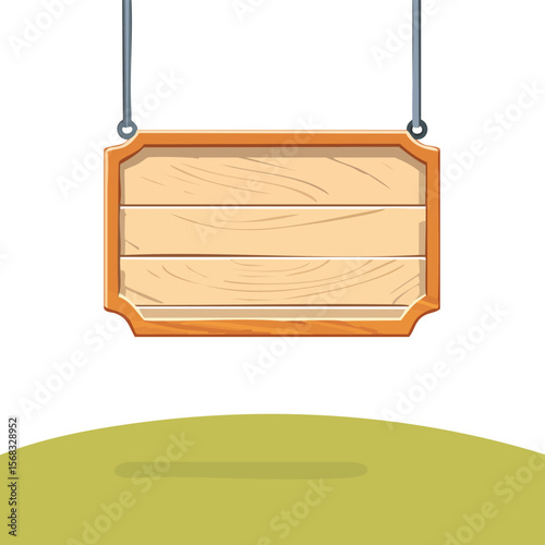 wooden sign board. hanging wooden notice board template with empty white space. transparent png and vector illustration.billboard, clip art, direction, graphic, image, no people, notice, panel,