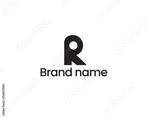 Minimalist Letter R Logo for Branding and Identity