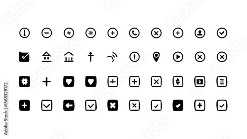 Clean Modern Vector Icon Sheet Download Free Icons