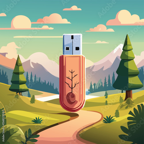 usb icon. vector symbol on transparent background.datum, connection, computer, illustration, technology, wire, cable, design, equipment, sign, symbol, vector, black and white, clip art, clipping path,