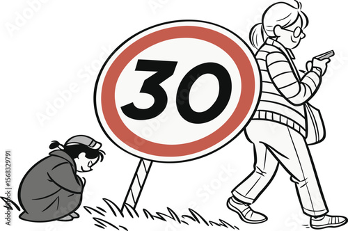driving speed limit thirty 30 sign. printable traffic signs and symbols.30, american, drive, highway, label, law, number, rule, safety, signs, slow, speed, sticker, traffic, transportation, vehicle, 