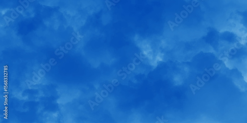 Bright Blue Cloud Texture. Soft Abstract Sky Background. Abstract Blue Fog Texture. Cloudy Blue Texture for Backgrounds