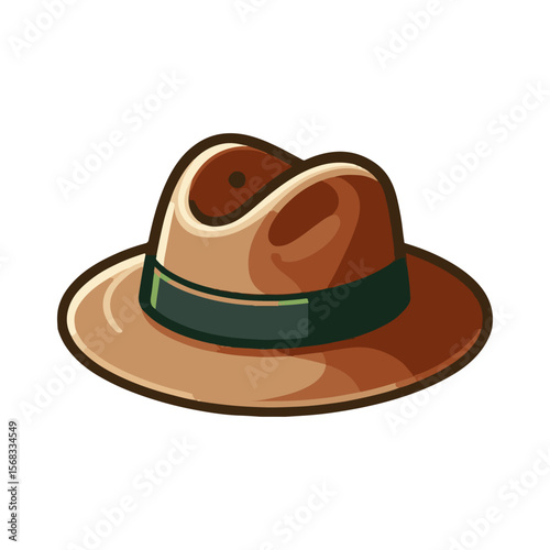 Fedora hat illustration design