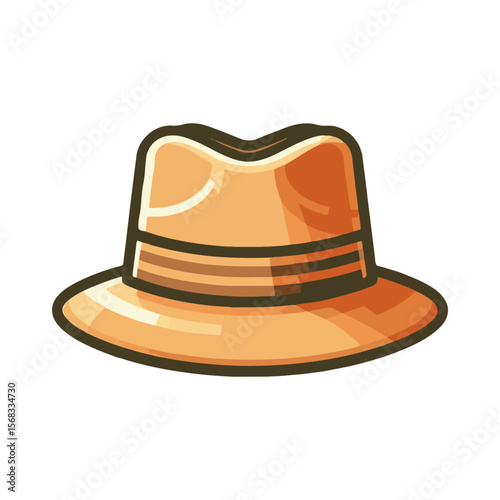 Fedora hat illustration design
