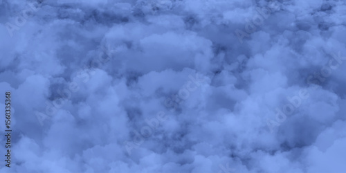 Blue Cloudstorm Atmospheric Background. Deep Blue Cloud Texture Background. Abstract Night Sky Cloud Design. Blue sky with cloud