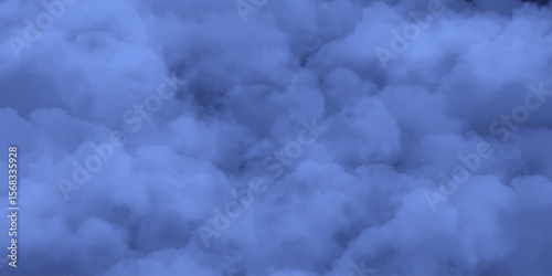 Blue Cloudstorm Atmospheric Background. Deep Blue Cloud Texture Background. Abstract Night Sky Cloud Design. Blue sky with cloud