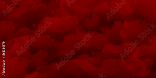 Dark Red Smoke Cloud Texture Background. Red Smoke Explosion Texture. Crimson Cloudy Fog Background