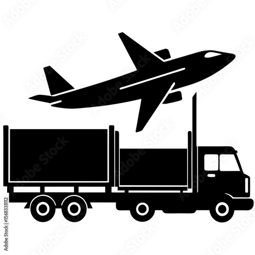 vector illustration of airplane