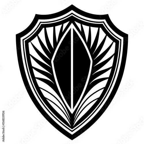 shield with wings