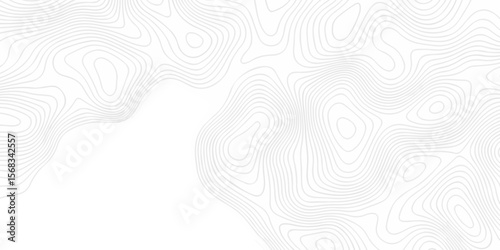 Abstract minimal The pattern discovery vector topo map creative discovery White wave grid stripe line map topography. vector geographic contour mounted map background.	