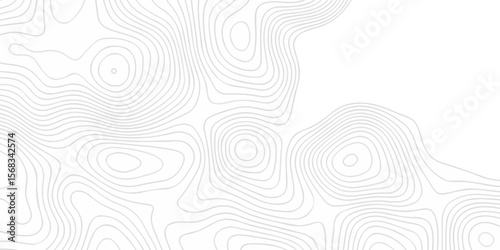 Abstract the pattern discovery vector topo map creative discovery White wave grid stripe line map topography. vector geographic contour mounted map background.	