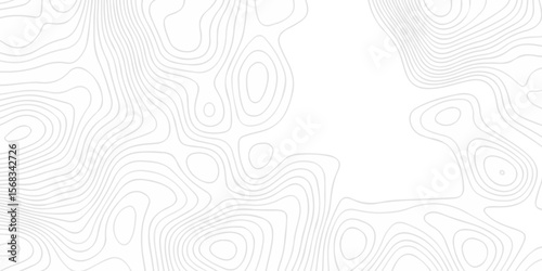 Abstract the pattern discovery vector topo map creative discovery White wave grid stripe line map topography. vector geographic contour mounted map background.	
