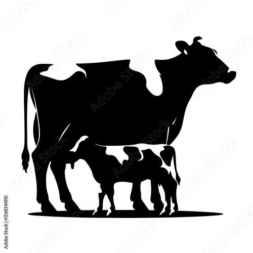Holstein cow silhouette